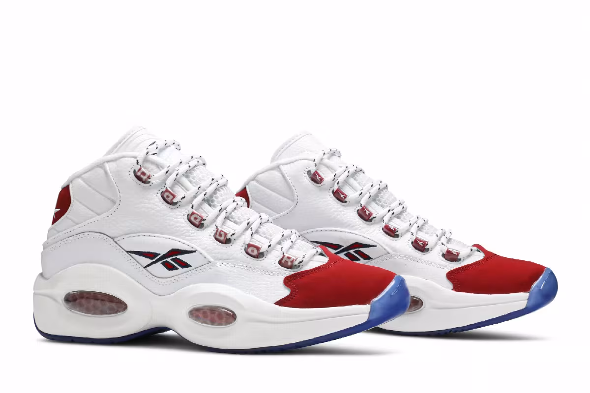 Reebok Question Mid OG Red Toe 2020, view 9