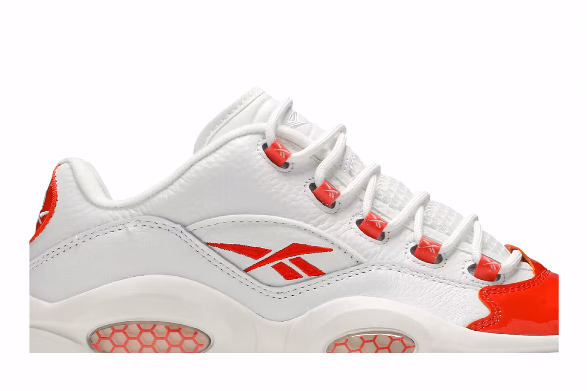 Reebok Question Low Patent Vivid Orange, view 3