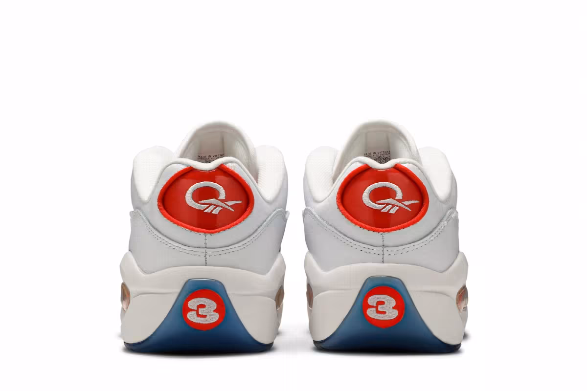 Reebok Question Low Patent Vivid Orange, view 7