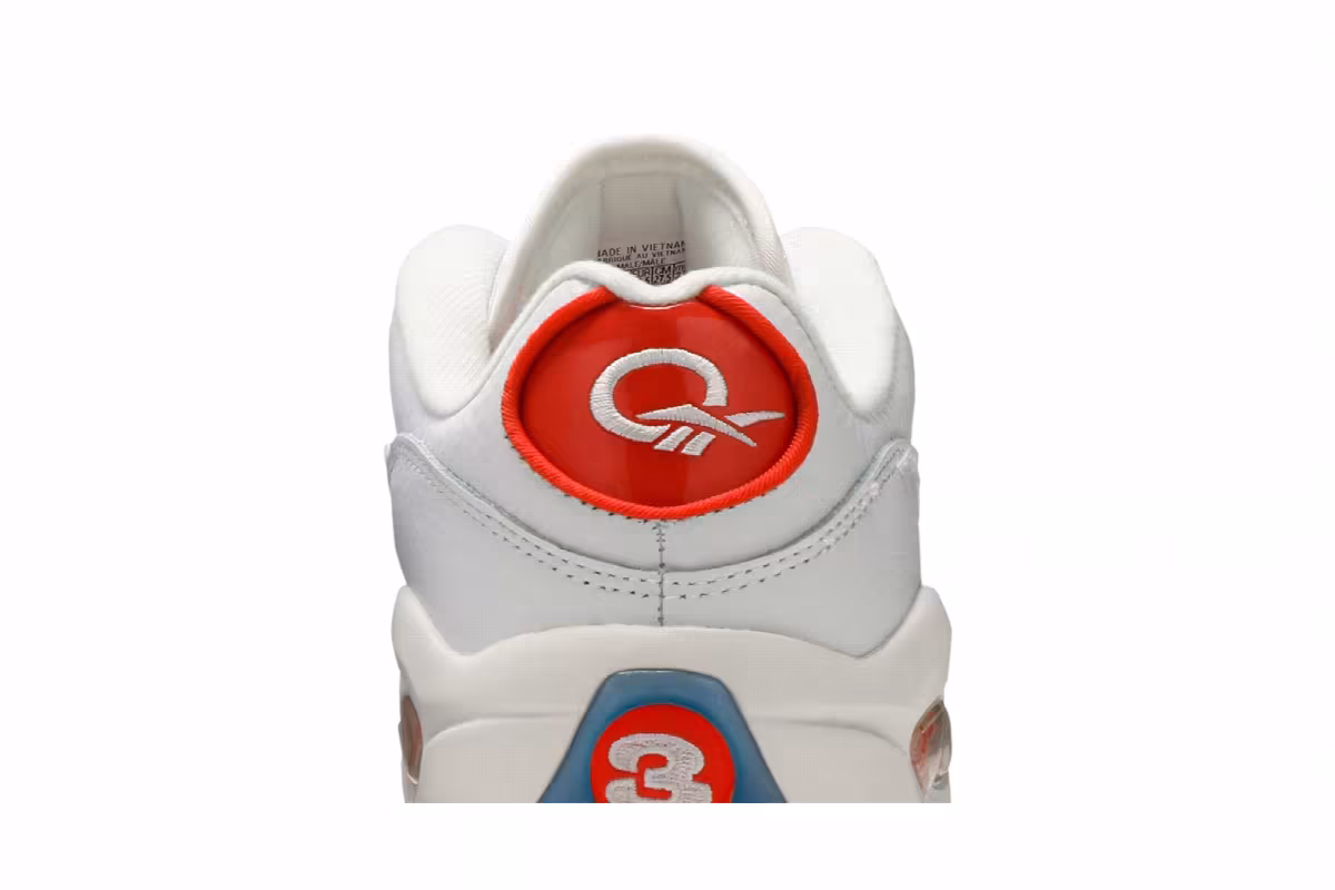 Reebok Question Low Patent Vivid Orange, view 8