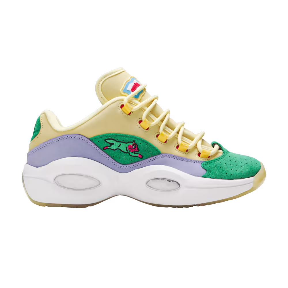 BBC Ice Cream x Reebok Question Low Yellow Lilac Glow