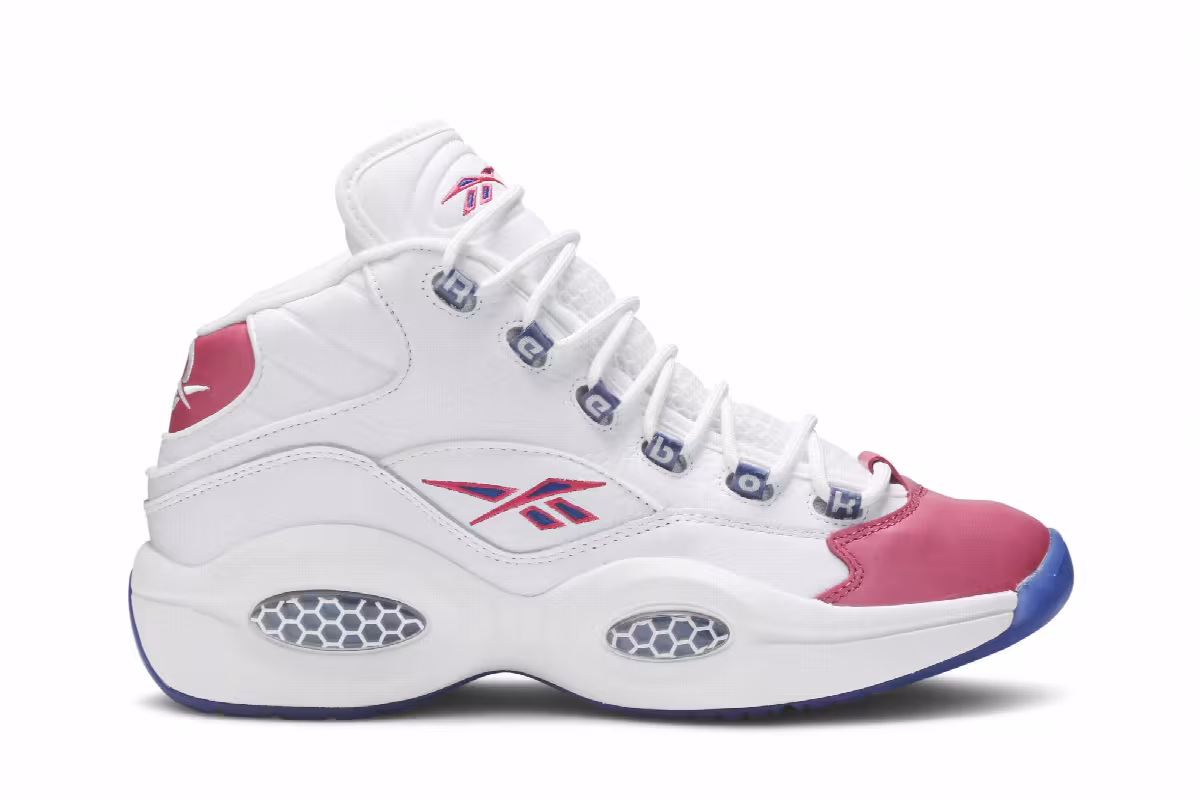 Eric Emanuel x Reebok Question Mid Pink Toe, view 2