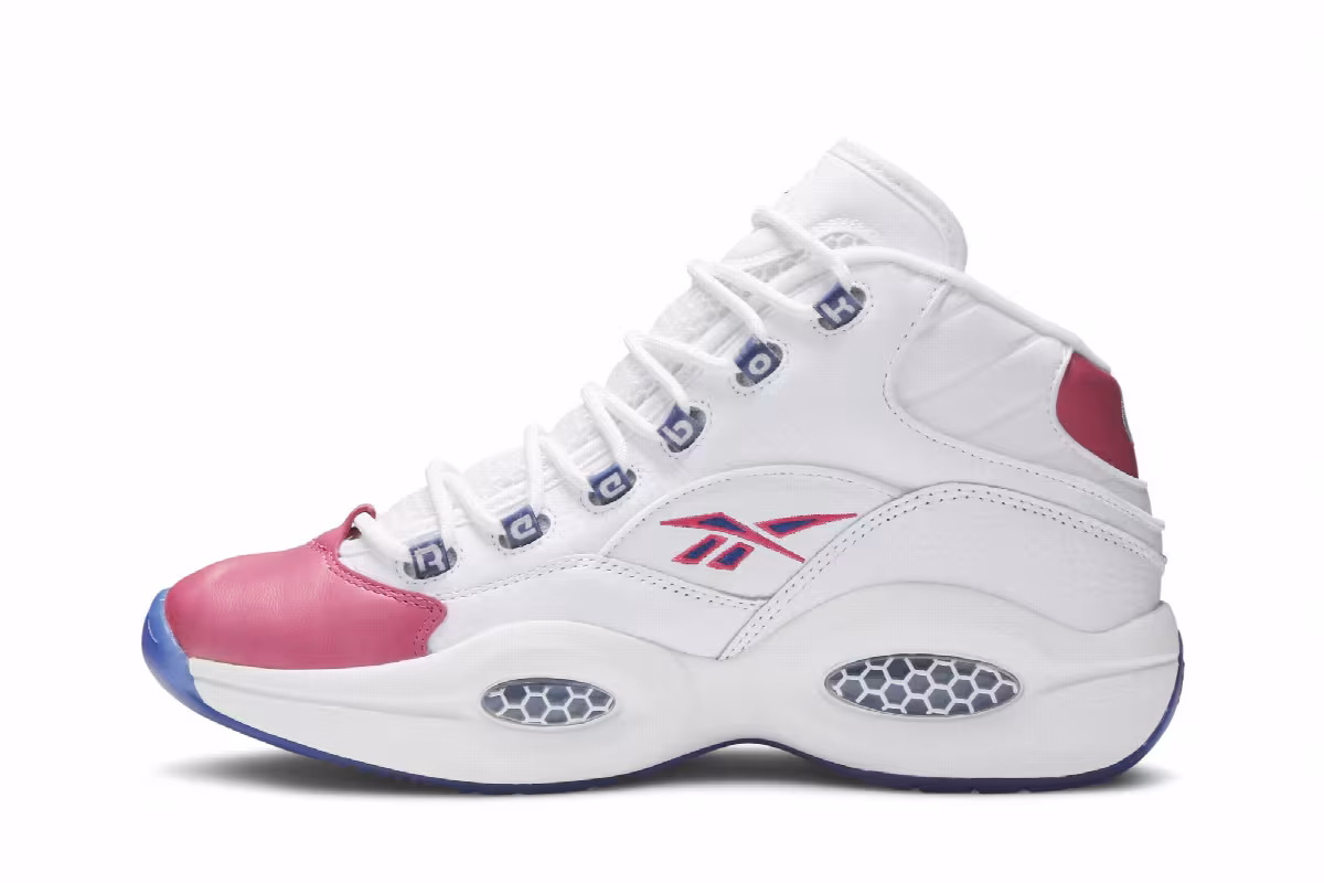 Eric Emanuel x Reebok Question Mid Pink Toe, view 4