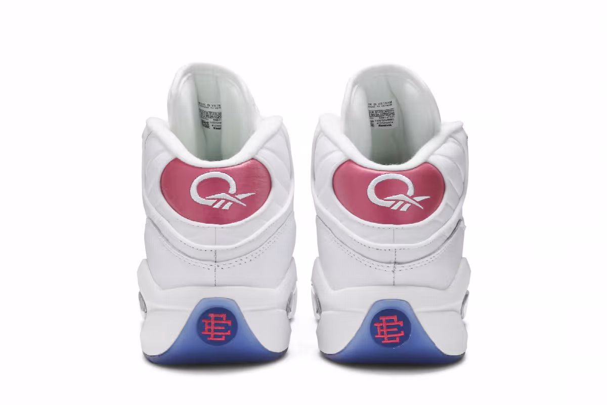 Eric Emanuel x Reebok Question Mid Pink Toe, view 7