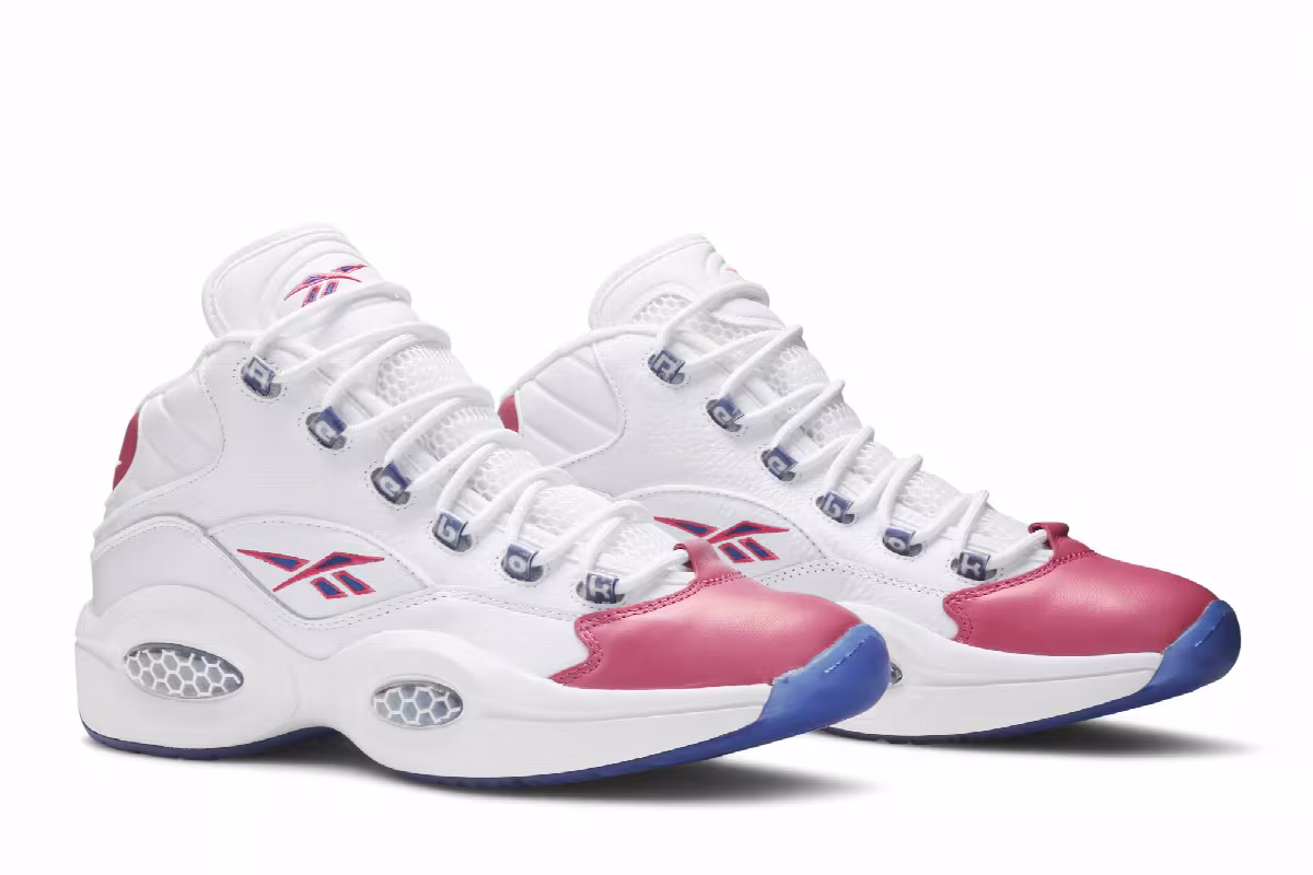 Eric Emanuel x Reebok Question Mid Pink Toe, view 9