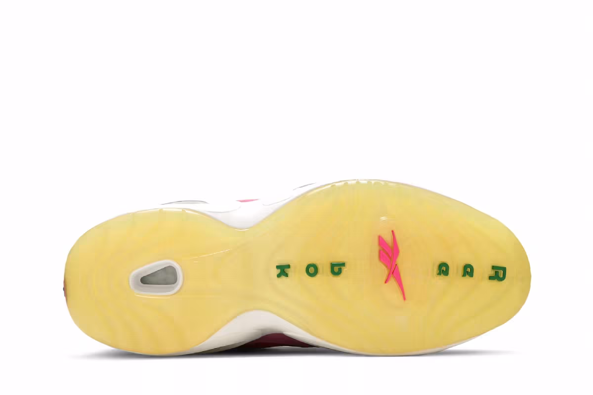 BBC Ice Cream x Reebok Question Low Yellow Red, view 5