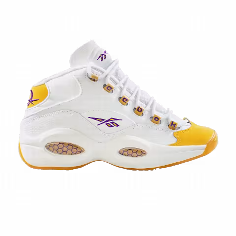 Reebok Question Mid Big Kid 'Yellow Toe' Shoe Palace Special Box