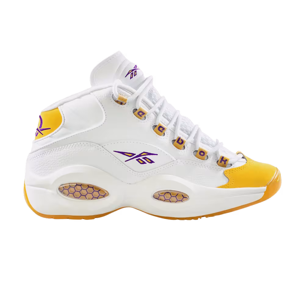 Reebok Question Mid Big Kid Yellow Toe