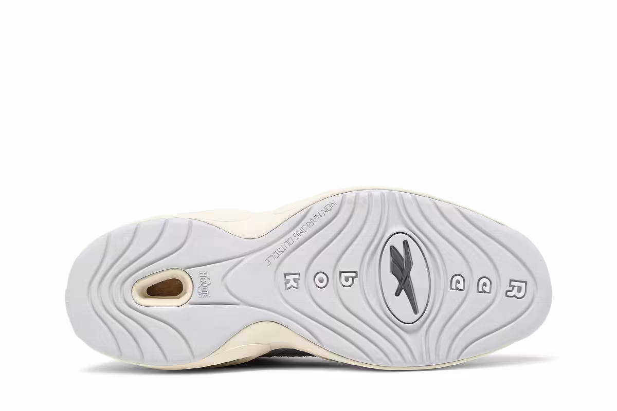 Reebok Question Mid Grey Suede, view 5