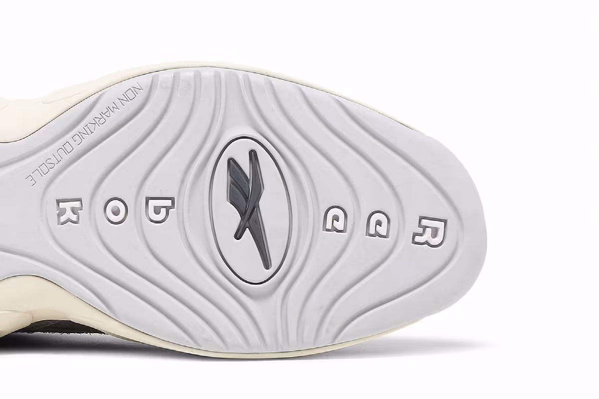 Reebok Question Mid Grey Suede, view 6
