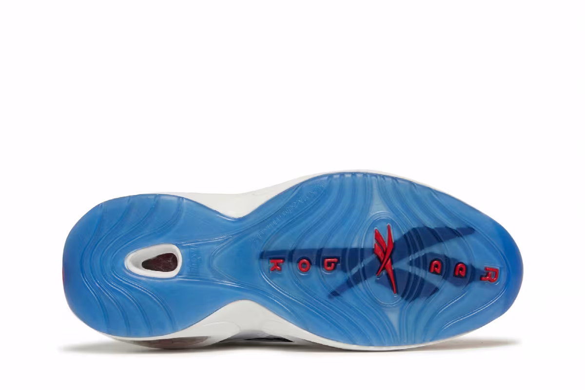 Reebok Question Mid OG Big Kids Red Toe 2020, view 5