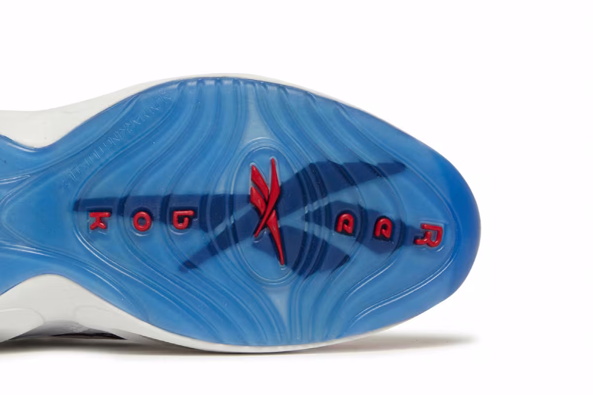 Reebok Question Mid OG Big Kids Red Toe 2020, view 6