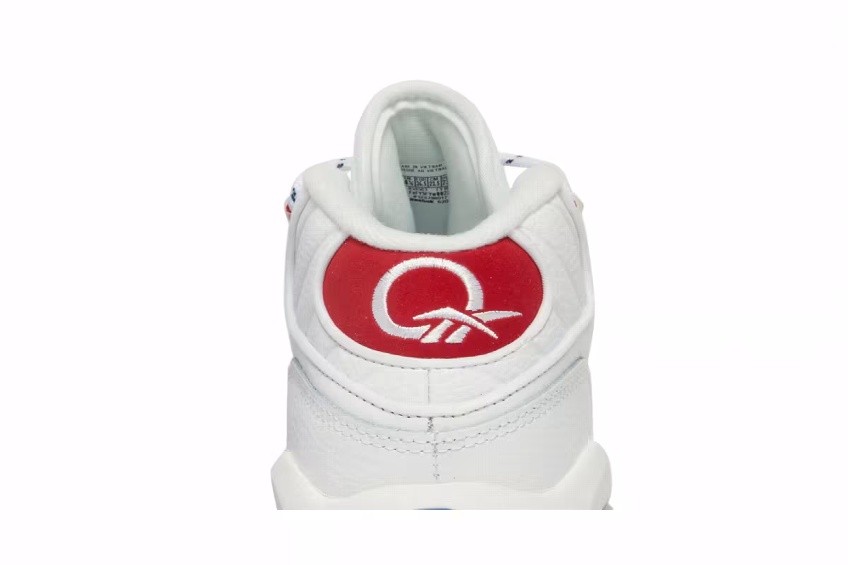 Reebok Question Mid OG Big Kids Red Toe 2020, view 8