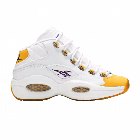 Reebok Question Mid Big Kid 'Yellow Toe'