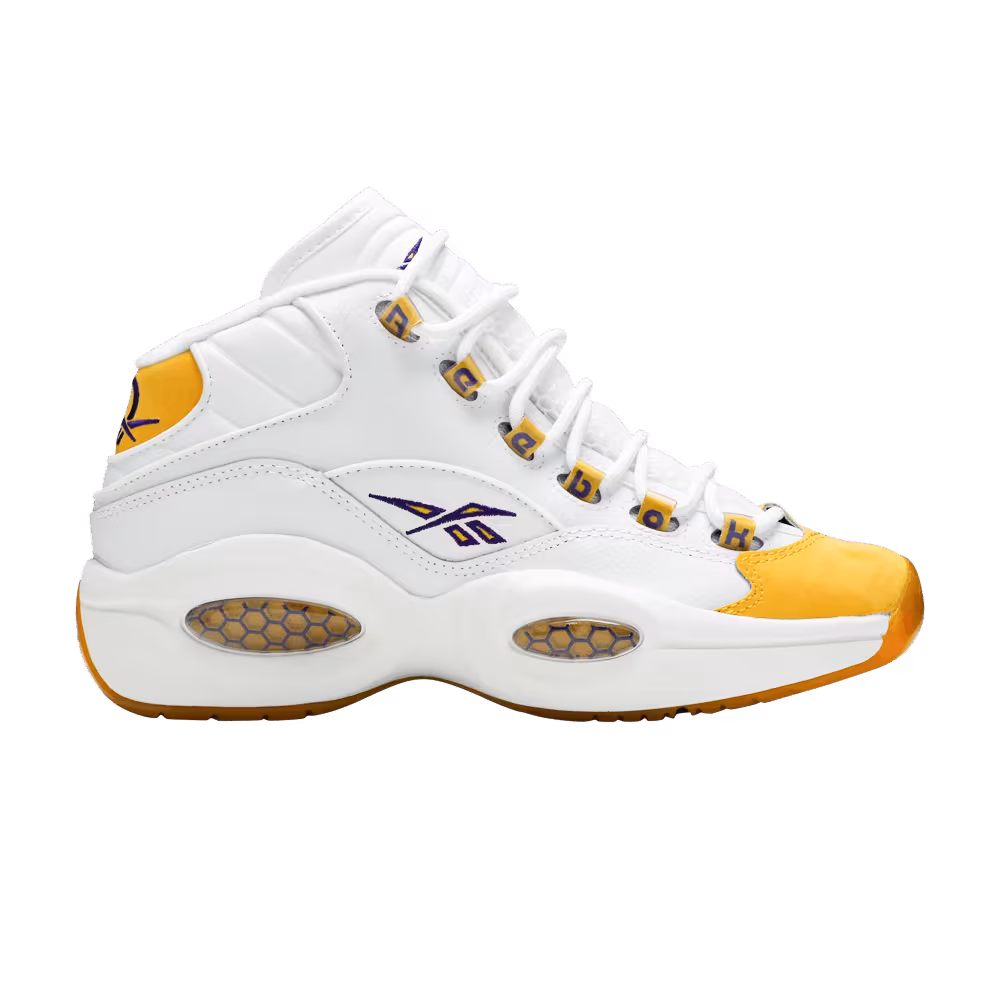 Reebok Question Mid Big Kid Yellow Toe