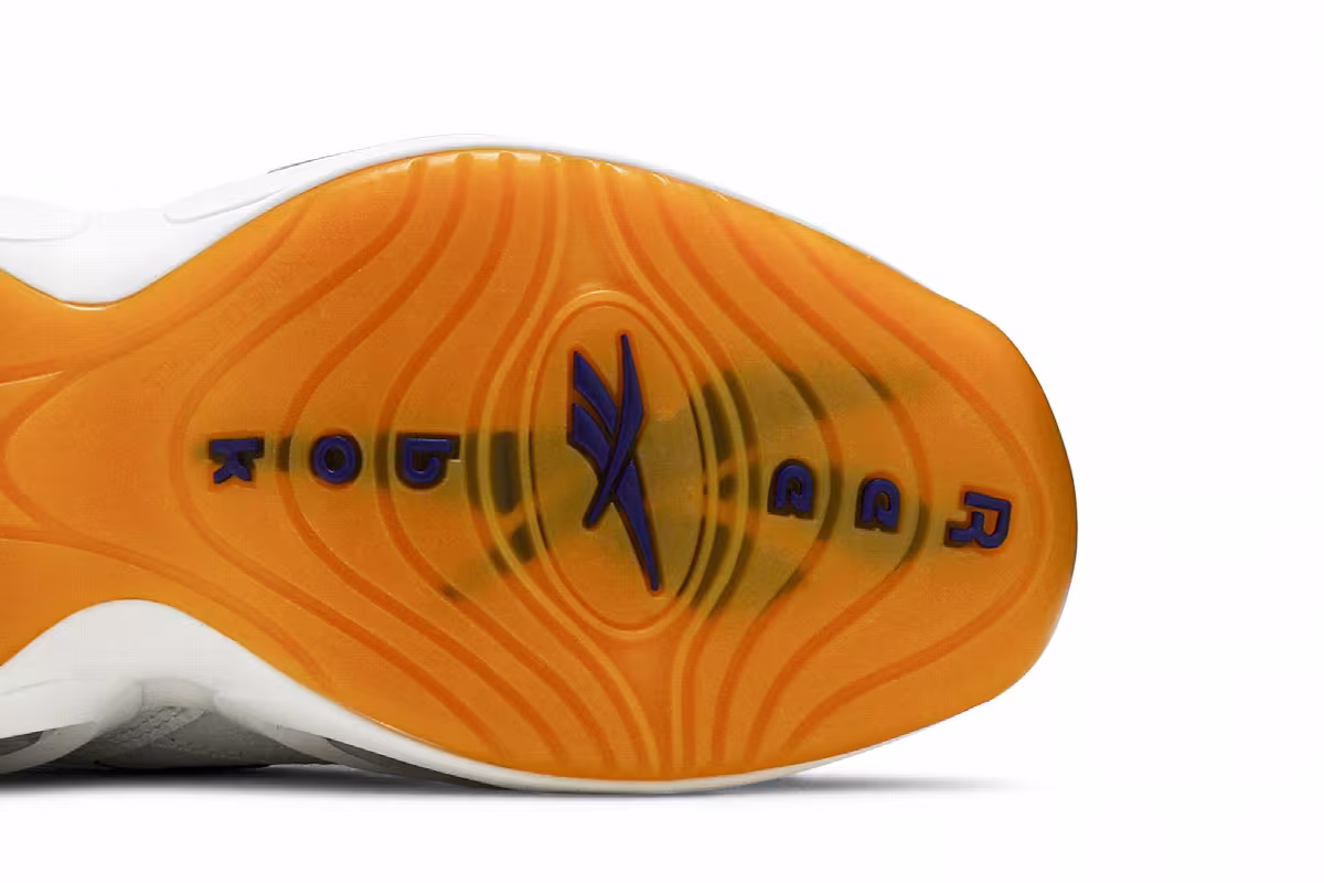 Reebok Question Mid Big Kid Yellow Toe, view 6
