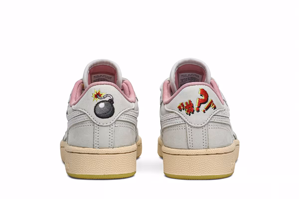 Tom & Jerry x Reebok Club C Chalk, view 7