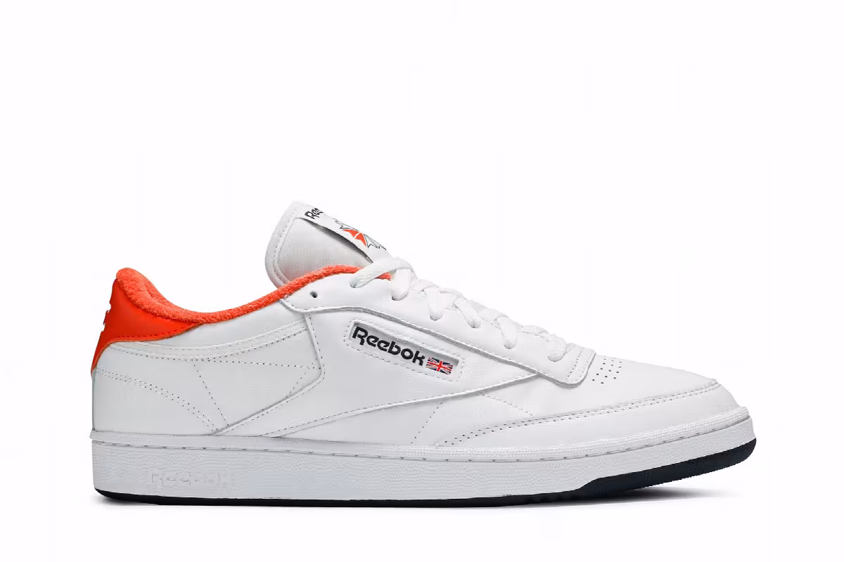 Eric Emanuel x Reebok Club C 85 Energy Orange, view 2