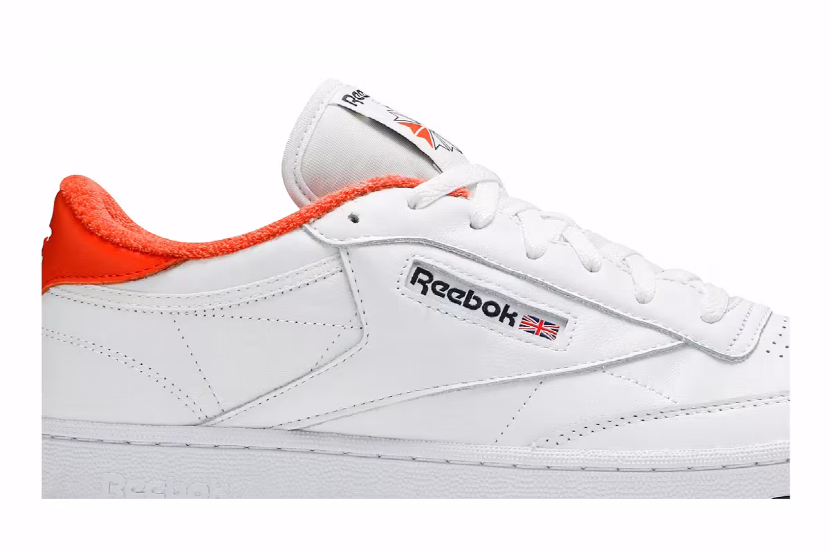 Eric Emanuel x Reebok Club C 85 Energy Orange, view 3
