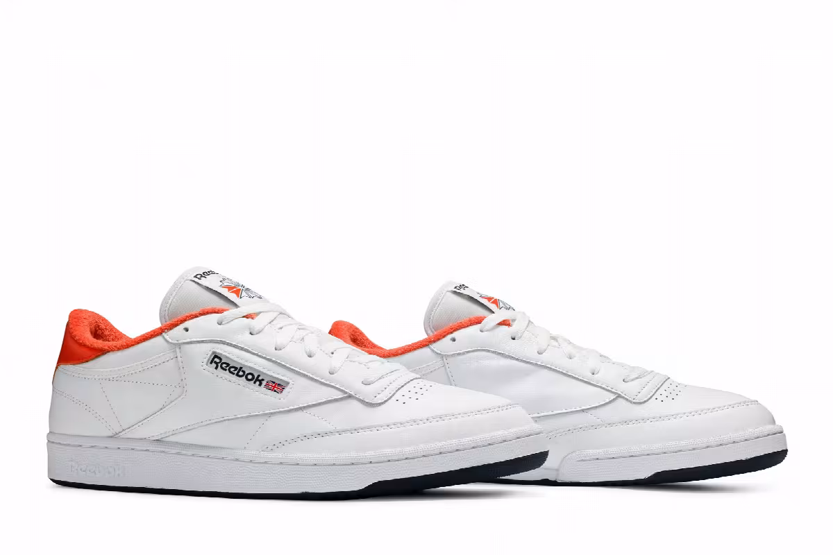 Eric Emanuel x Reebok Club C 85 Energy Orange, view 9