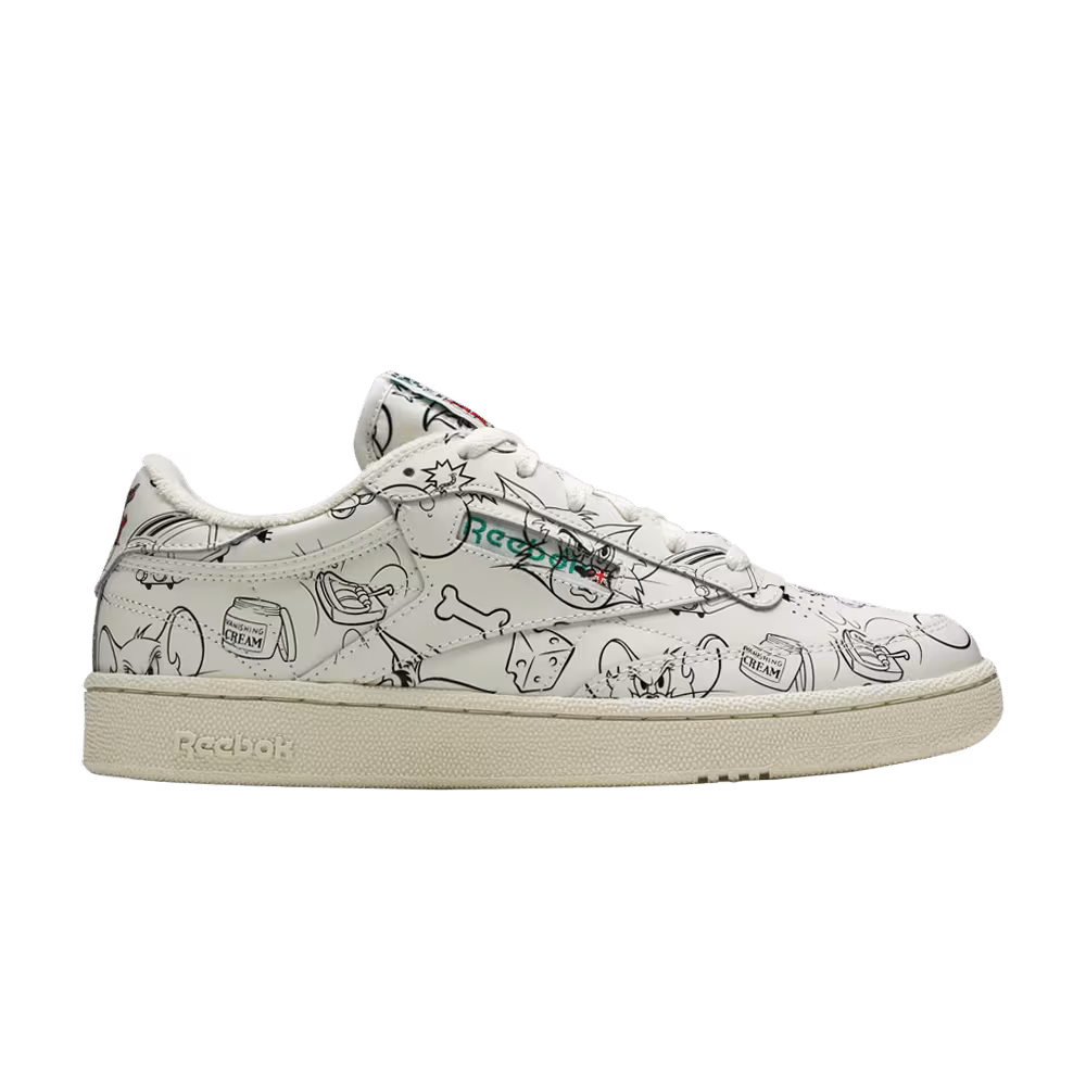 Tom & Jerry x Reebok Club C Sketch