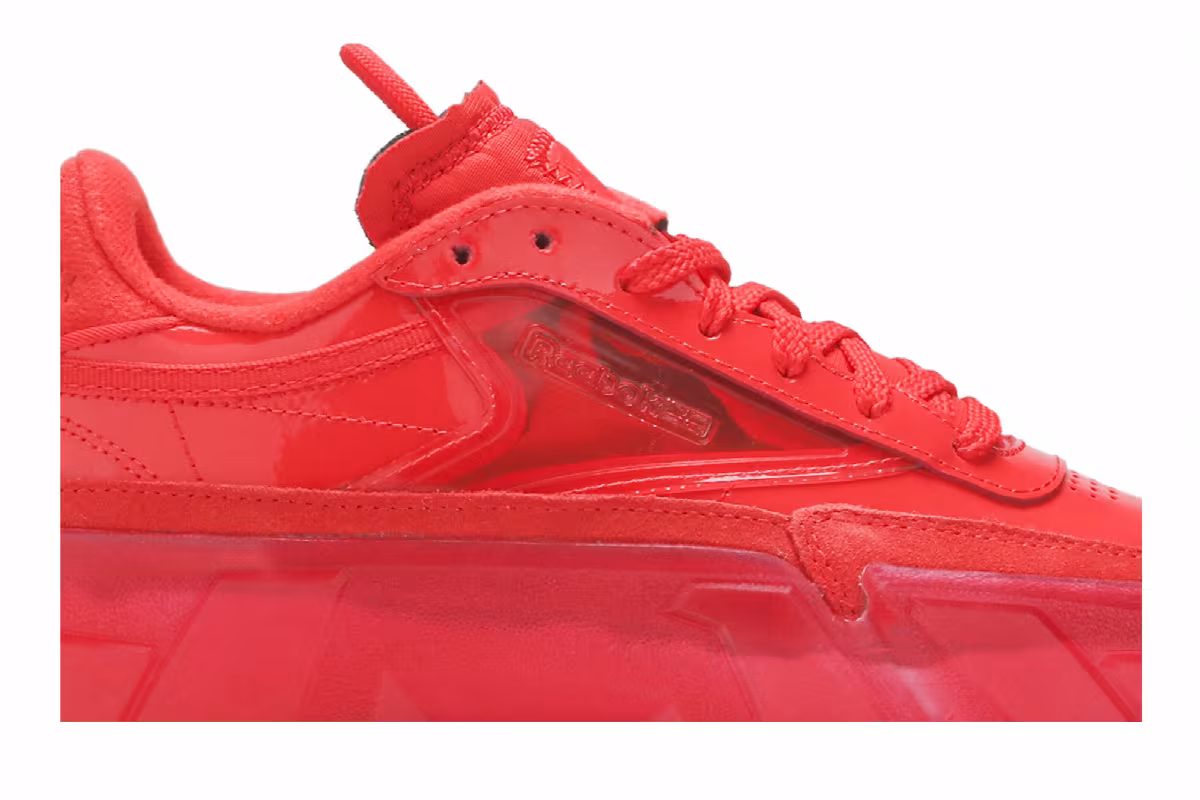 Cardi B x Reebok Women's Club C Instinct Red, view 3