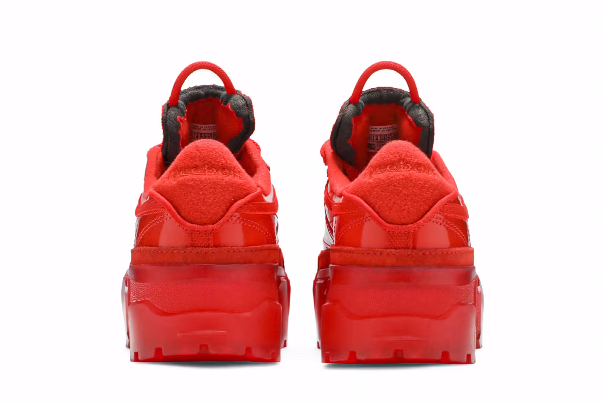 Cardi B x Reebok Club C J Red Clear, view 7