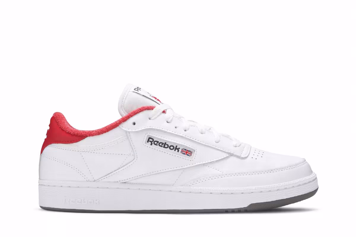 Reebok Eric Emanuel x Club C 85 Cherry Tomato, view 2