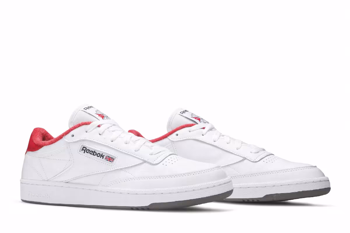 Reebok Eric Emanuel x Club C 85 Cherry Tomato, view 9