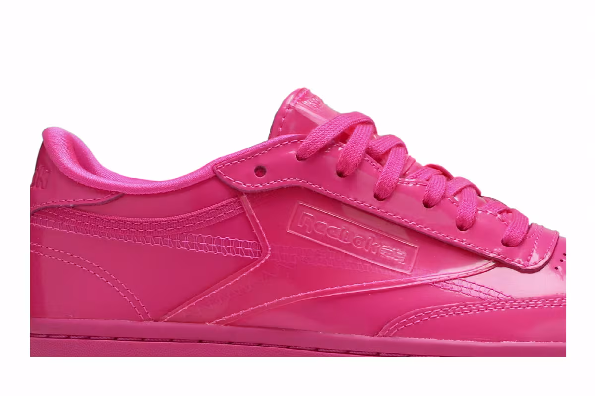 Cardi B x Reebok Women's Coated Club C Double Dynamic Pink, view 3