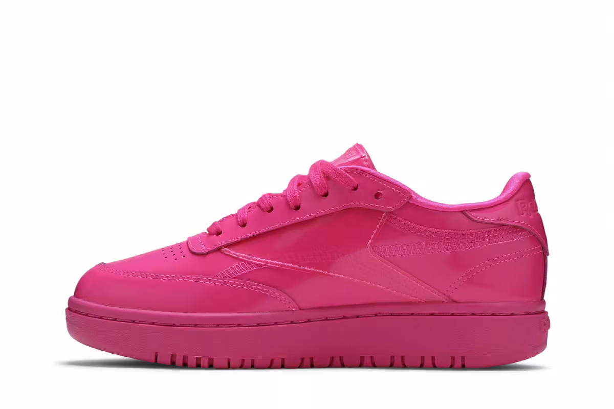 Cardi B x Reebok Women's Coated Club C Double Dynamic Pink, view 4
