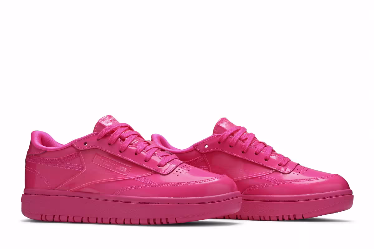 Cardi B x Reebok Women's Coated Club C Double Dynamic Pink, view 9