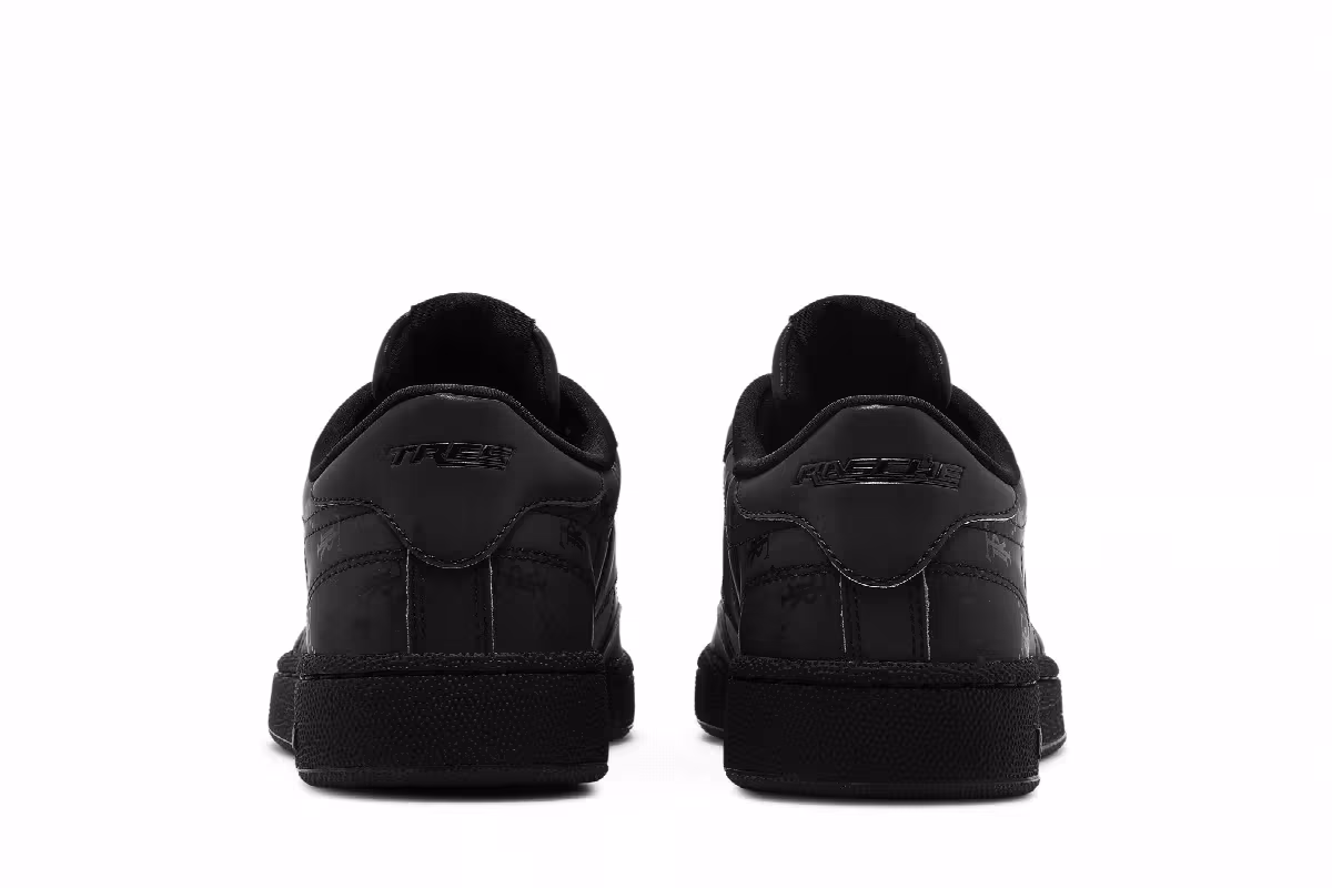 Très Rasché x Reebok Club C 85 MU Triple Black, view 7