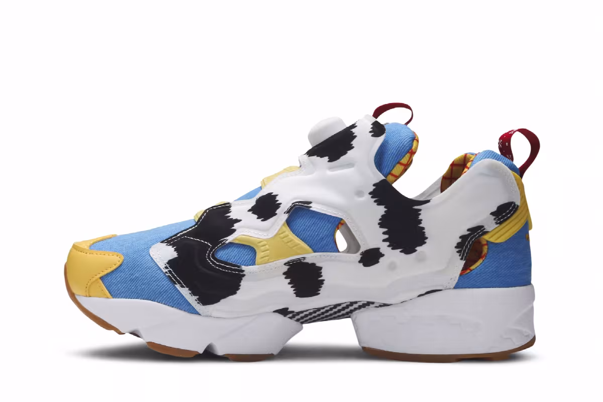 Toy Story 4 x BAIT x Reebok InstaPump Fury OG Mixed Woody and Buzz, view 4