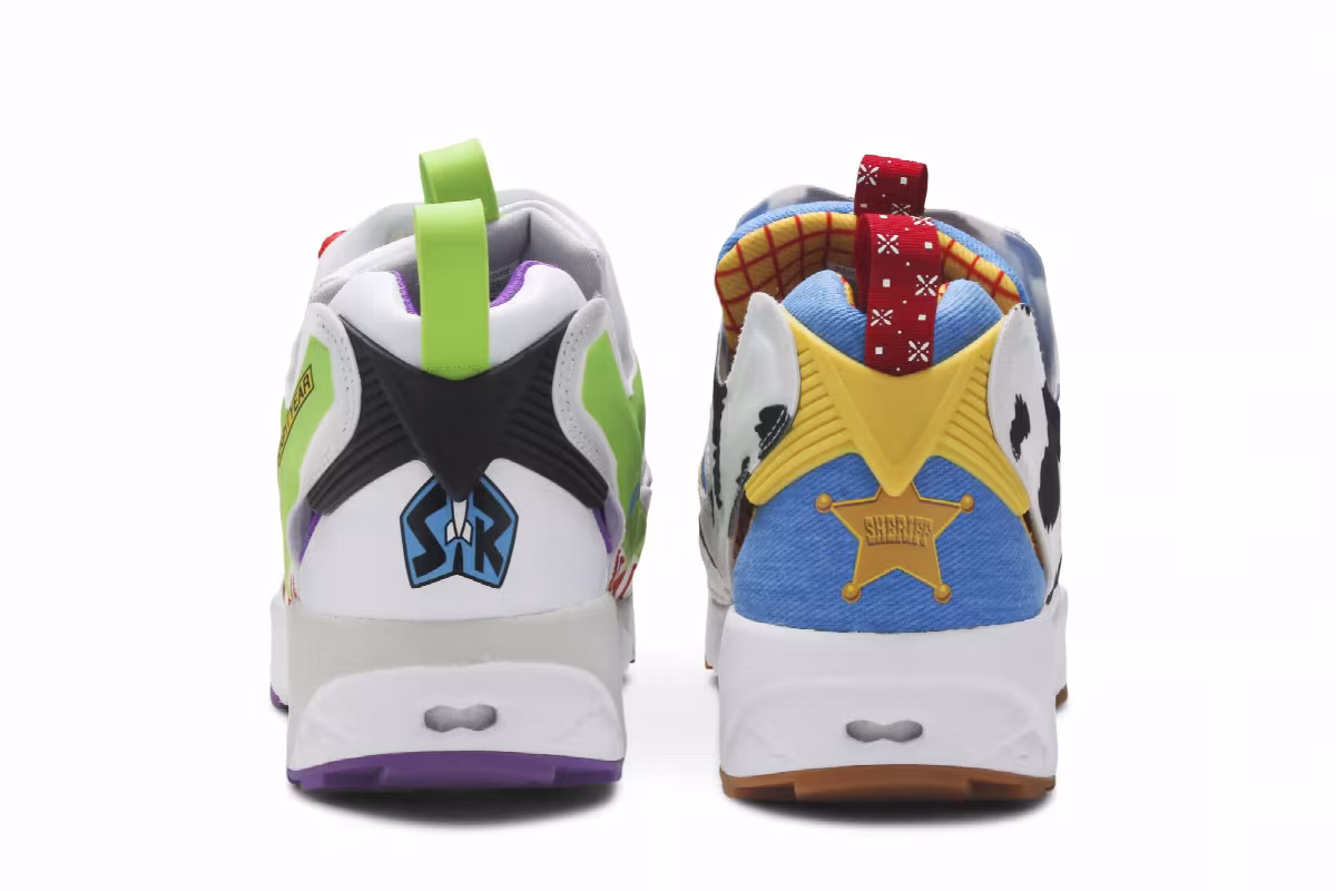 Toy Story 4 x BAIT x Reebok InstaPump Fury OG Mixed Woody and Buzz, view 7