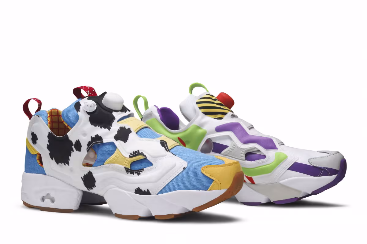 Toy Story 4 x BAIT x Reebok InstaPump Fury OG Mixed Woody and Buzz, view 9