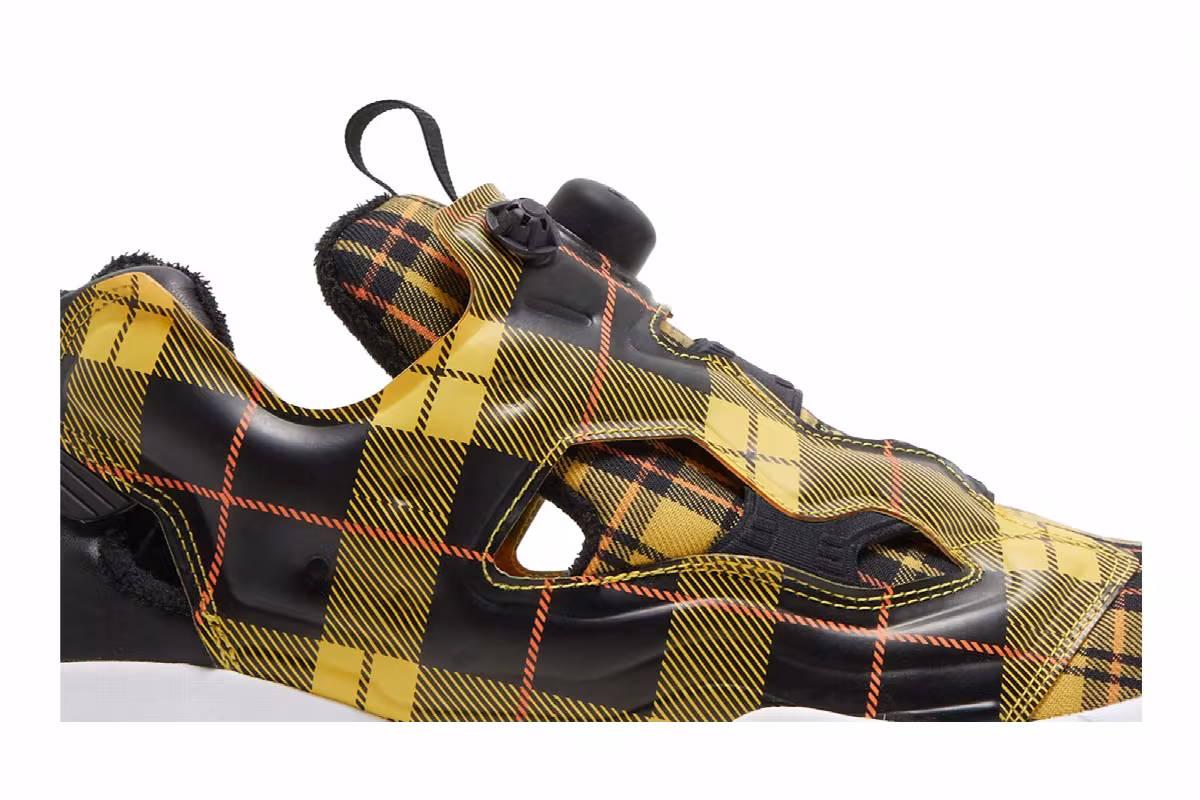 Opening Ceremony x Reebok InstaPump Fury OG Yellow Plaid, view 3