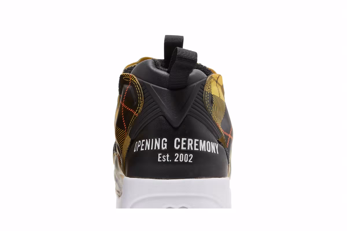 Opening Ceremony x Reebok InstaPump Fury OG Yellow Plaid, view 8