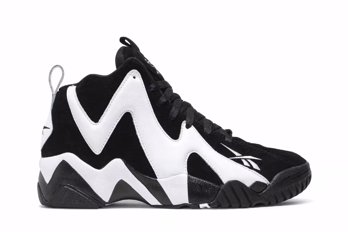 Reebok Kamikaze 2 OG Black White 2020, view 2