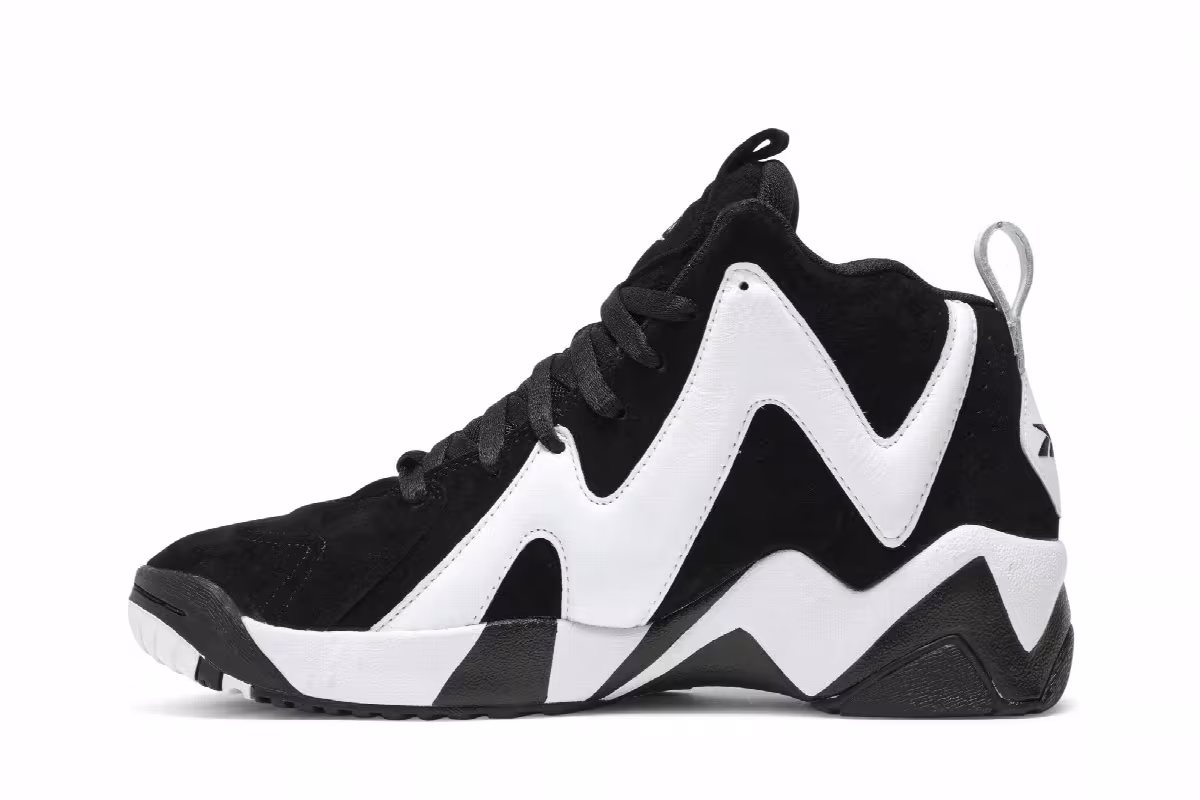 Reebok Kamikaze 2 OG Black White 2020, view 4