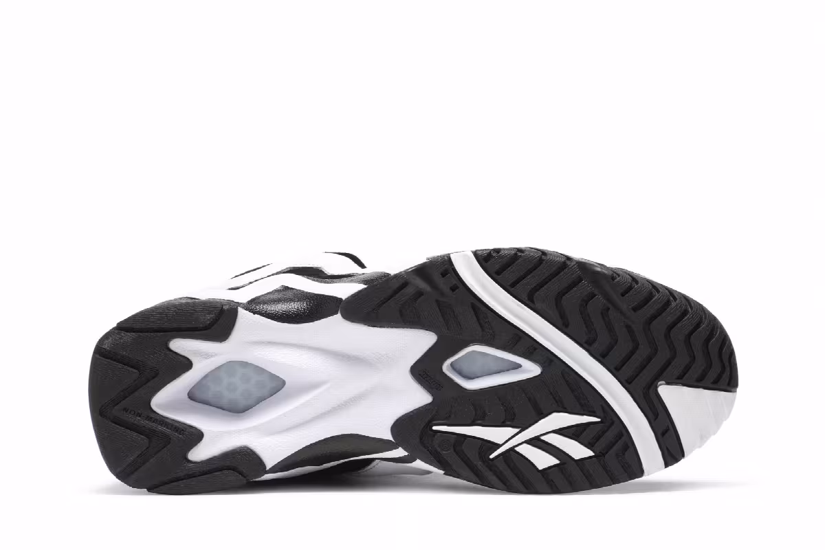 Reebok Kamikaze 2 OG Black White 2020, view 5