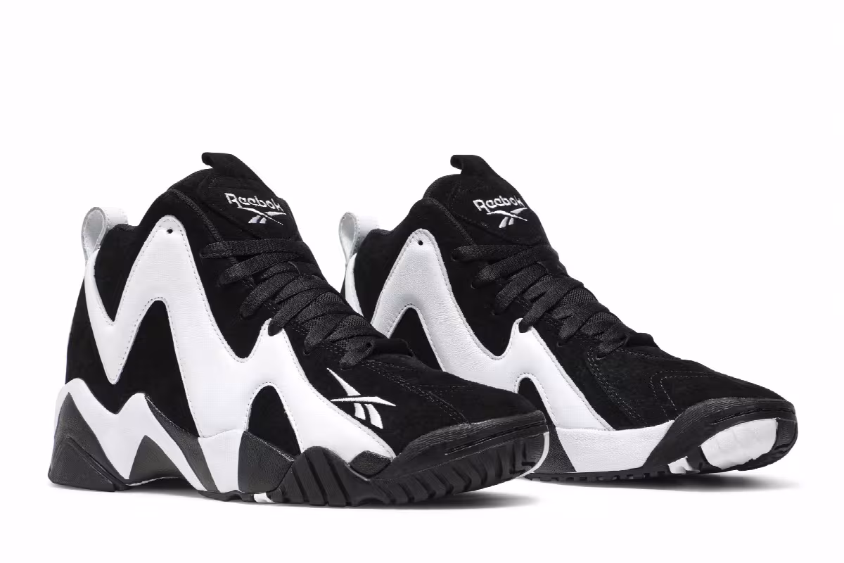 Reebok Kamikaze 2 OG Black White 2020, view 9