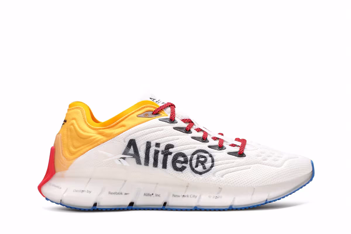 Alife x Reebok Zig Kinetica White Multi, view 2
