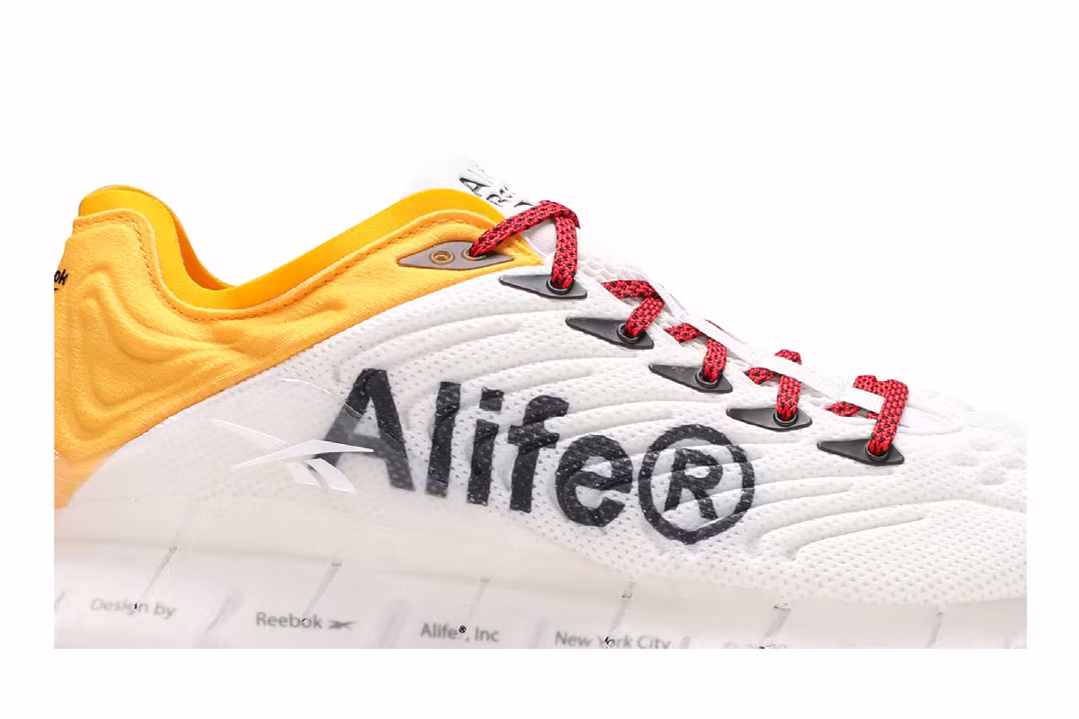 Alife x Reebok Zig Kinetica White Multi, view 3