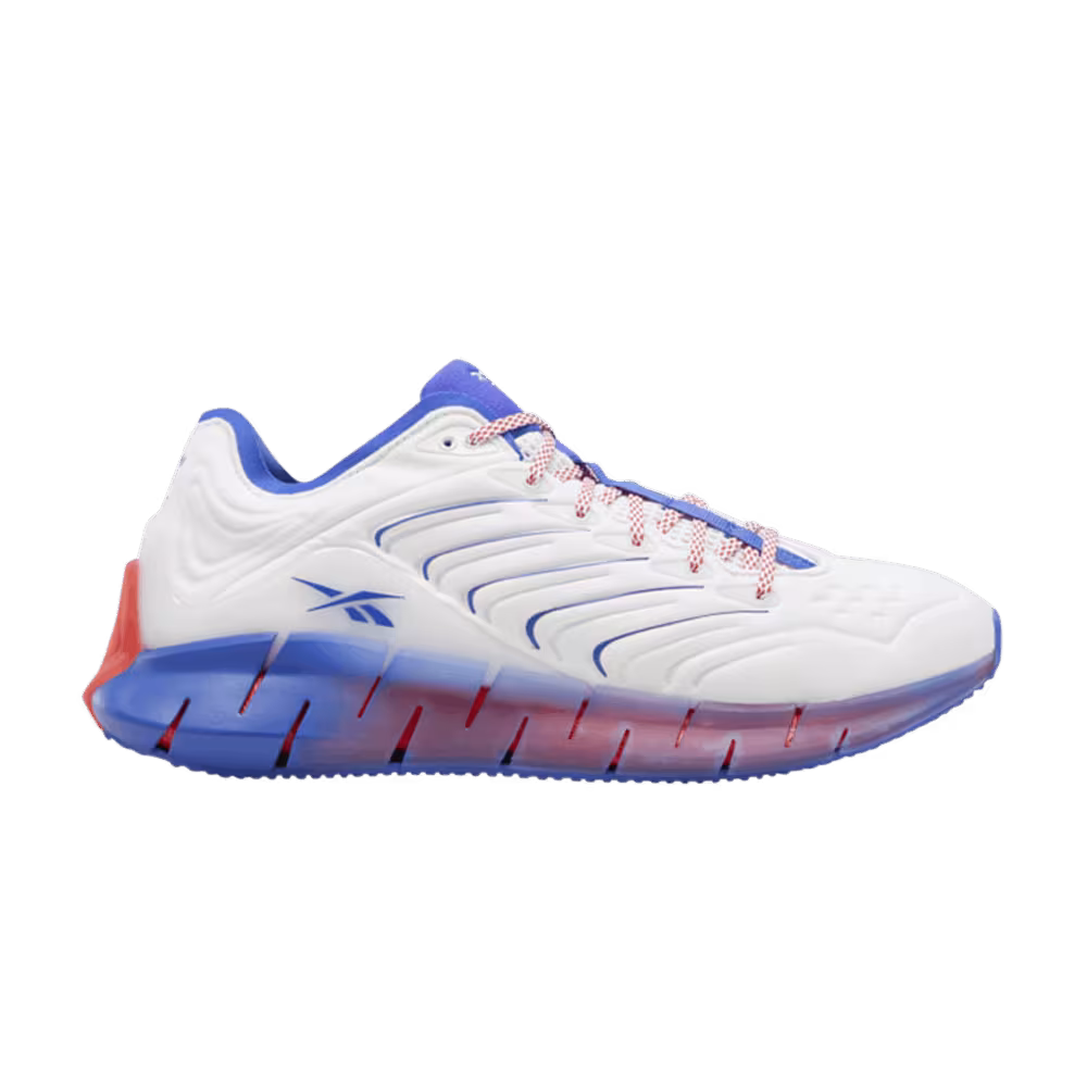 Chromat x Reebok Zig Kinetica White Acid Blue