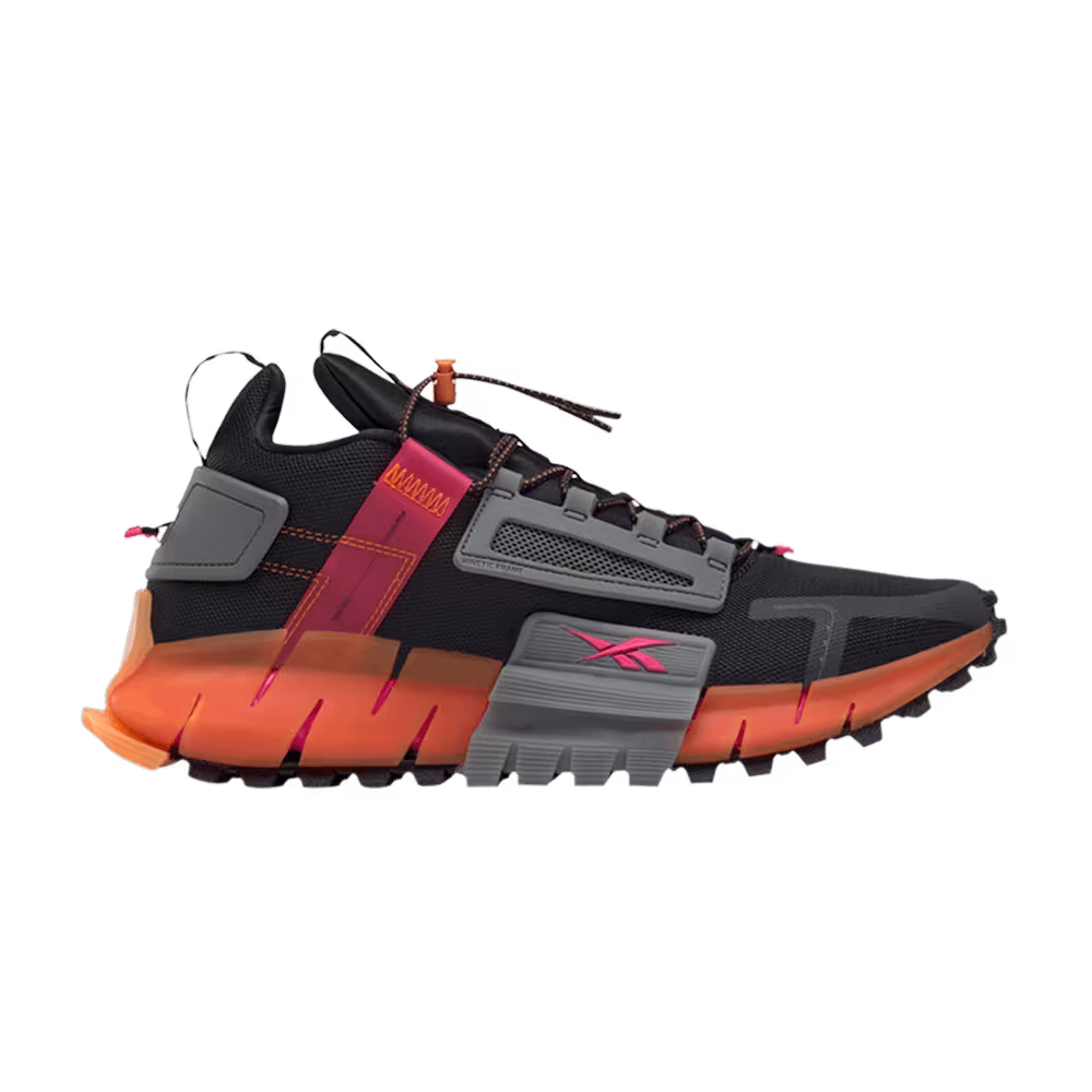 Reebok Zig Kinetica Edge Black High Vis Orange
