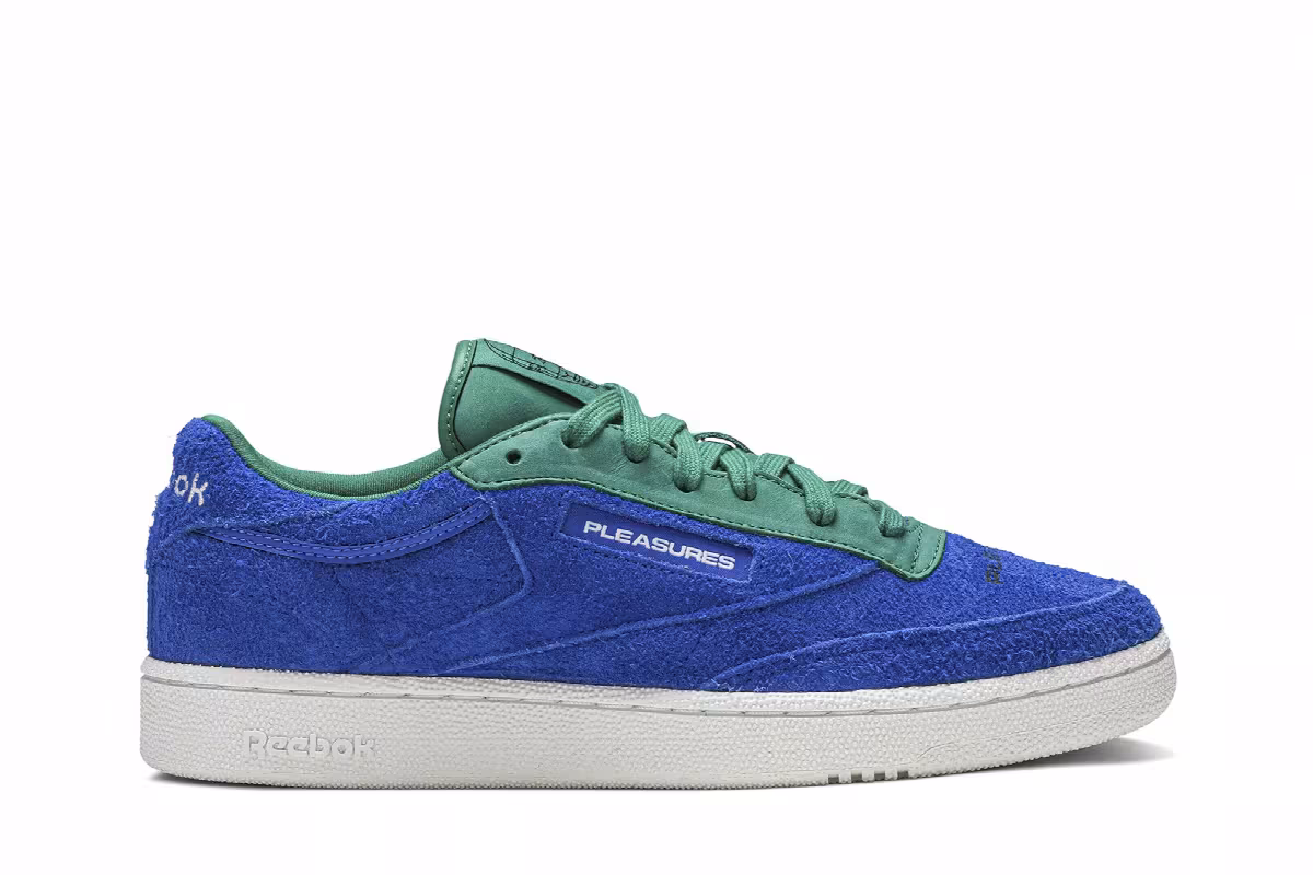 Pleasures x Reebok Club C Vital Blue, view 2