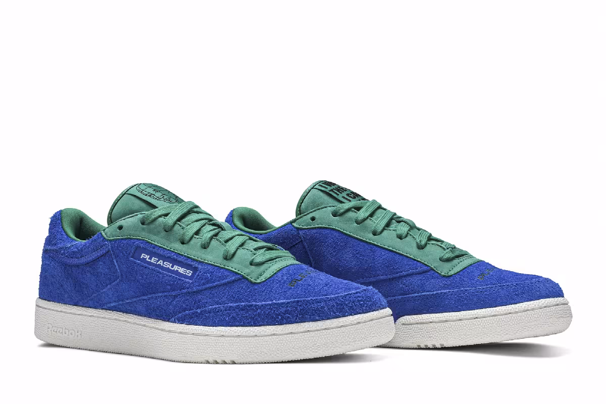 Pleasures x Reebok Club C Vital Blue, view 9