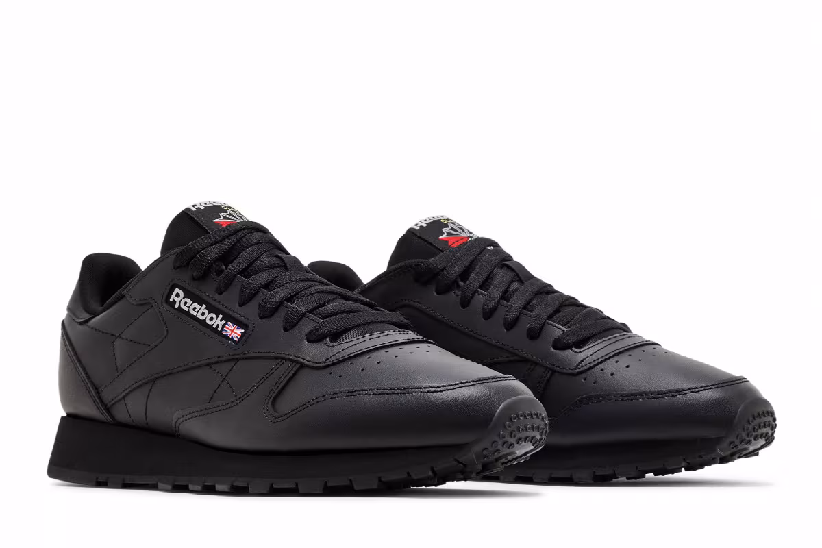 Reebok Classic Leather Black Pure Grey, view 9