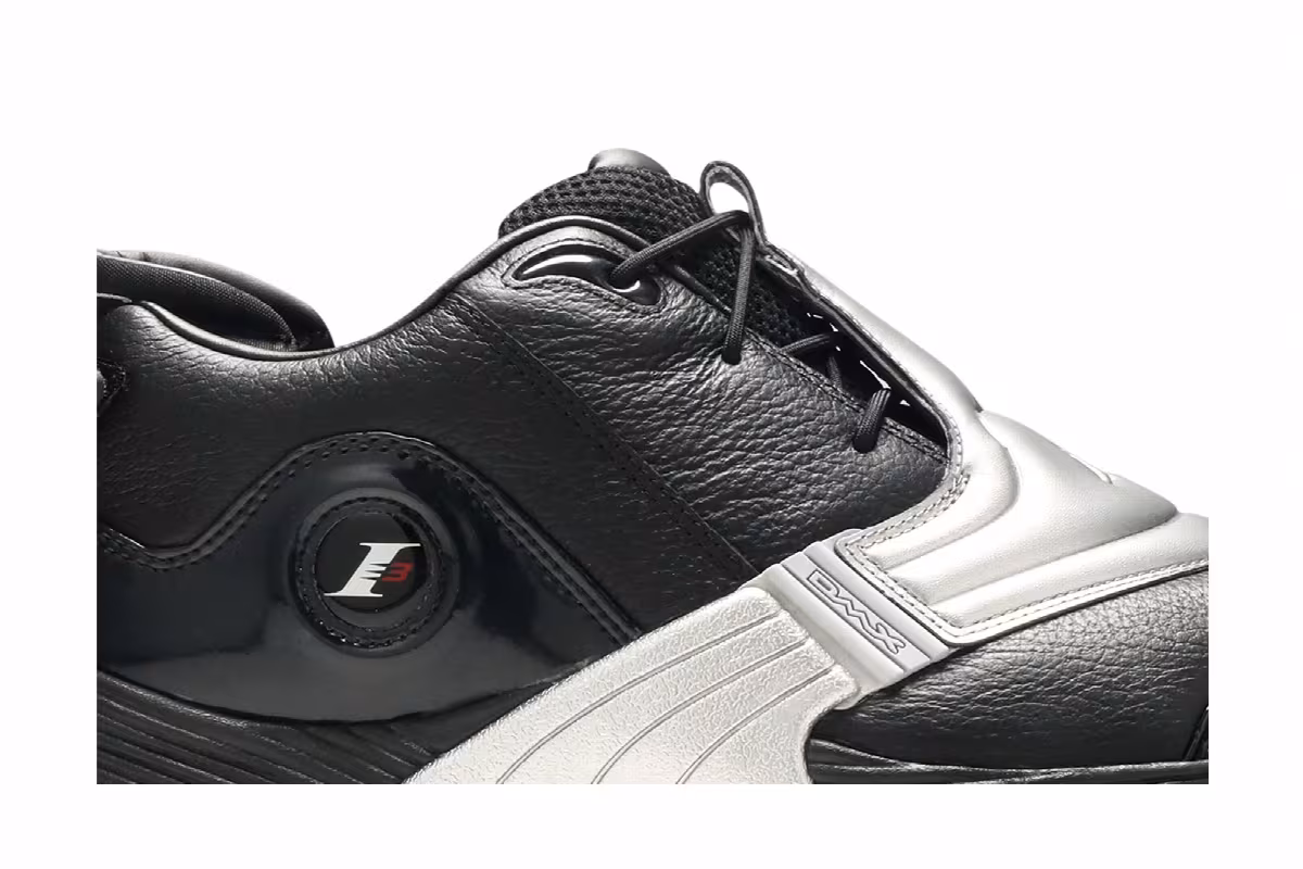 Reebok Answer 5 OG Black Silver, view 3